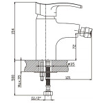 Bidet faucet Haiba Focus 002