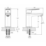 Washbasin faucet Haiba HB-301