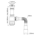 Washbasin siphon Nova 1052