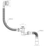 Bathtub siphon Nova 1540
