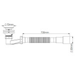 Shower tray siphon Nova 1621