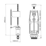 Flush valve WC Nova 4163