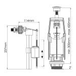 Flush valve WC Nova 4166