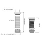 Flexible Toilet WC Pan Connector Nova 7012