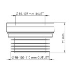 Straight Pan Connector Nova 7150