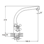 Kitchen faucet ZEGOR DTZ-4-D