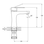 Washbasin faucet Solone JAT-1
