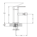 Bidet faucet ZEGOR LEB-2-KT