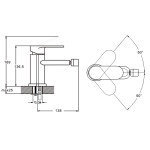 Bidet faucet ZEGOR LOB-2