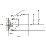 Wall Mounted Faucet ZEGOR NHK-12
