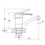 Washbasin faucet Solone SIT-4-B