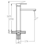 Washbasin faucet Zegor LEB-1-B