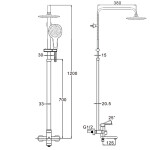 Shower set LOB-16