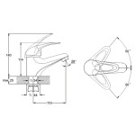 Washbasin faucet Zegor NHK-1