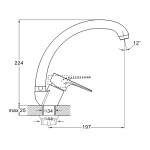 Kitchen faucet Zegor PUD-4