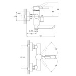 Bathtub faucet Zegor SAP-3-B