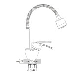 Kitchen faucet ZEGOR YUB-4-E