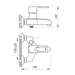 Bath faucet ZERIX FAD-279