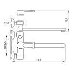 Bath faucet ZERIX JLB '181'