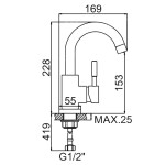 Washbasin faucet Zerix LR1098-3