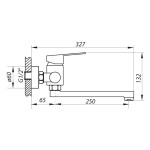 Wall Mounted Faucet Zerix LR74603