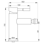 Bidet faucet Zerix LR75005