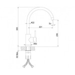 Kitchen faucet Zerix SUS-011 Black