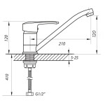 Смеситель Zerix PED-A 181