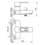 Bath faucet ZERIX PTA A446