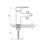Washbasin faucet Zerix PUD-1 '146' SH