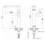 Смеситель Zerix SUS-423
